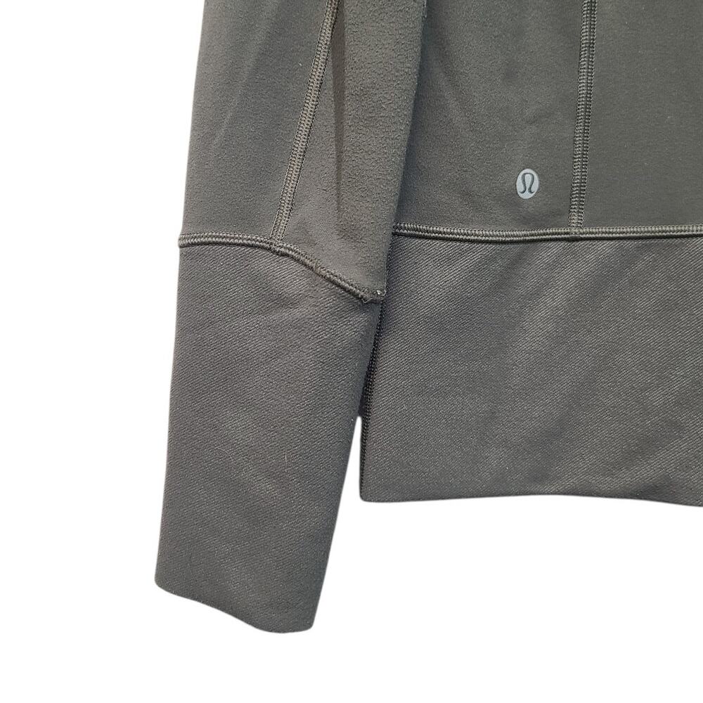 Lululemon In Stride To-and-From Jacket Army Green Size 4 GUC - Picture 7 of 8